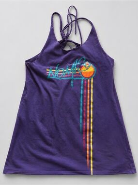 nomi Purple Tank Top with Rainbow Graphic